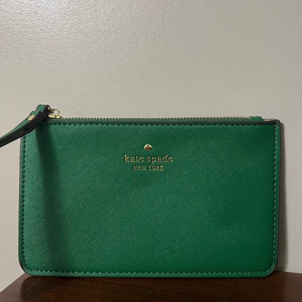 Kate Spade Emerald Green Wristlet Clutch